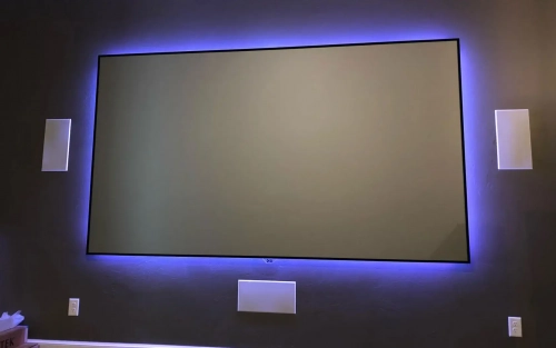 120in Zero Edge Pro Black Diamond Integrated AV Automation and Security