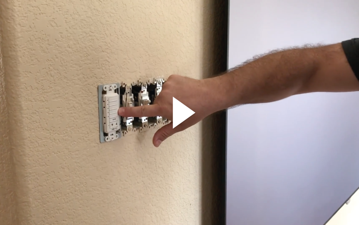 Wireless In-Wall RF Remote On-Top of a Stud