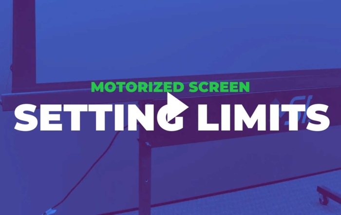 Motorized Screen Setting Limits