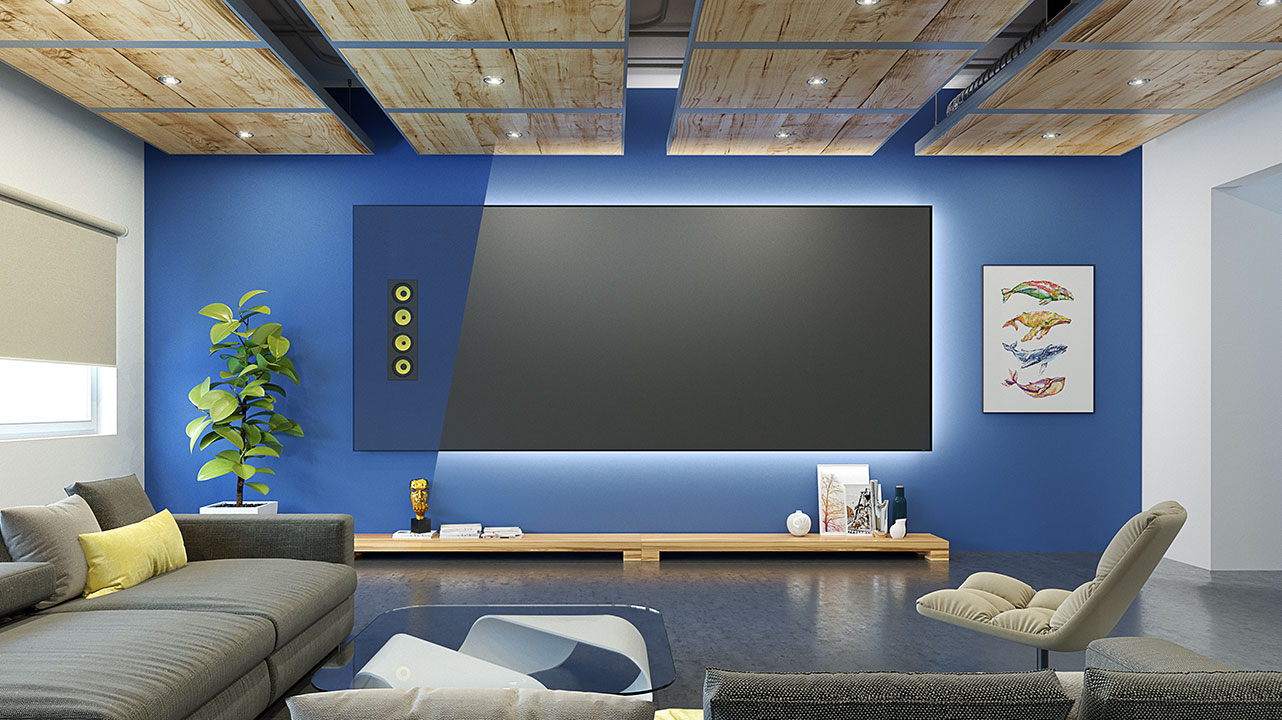 Slate AT Acoustically Transparent Projection Screen