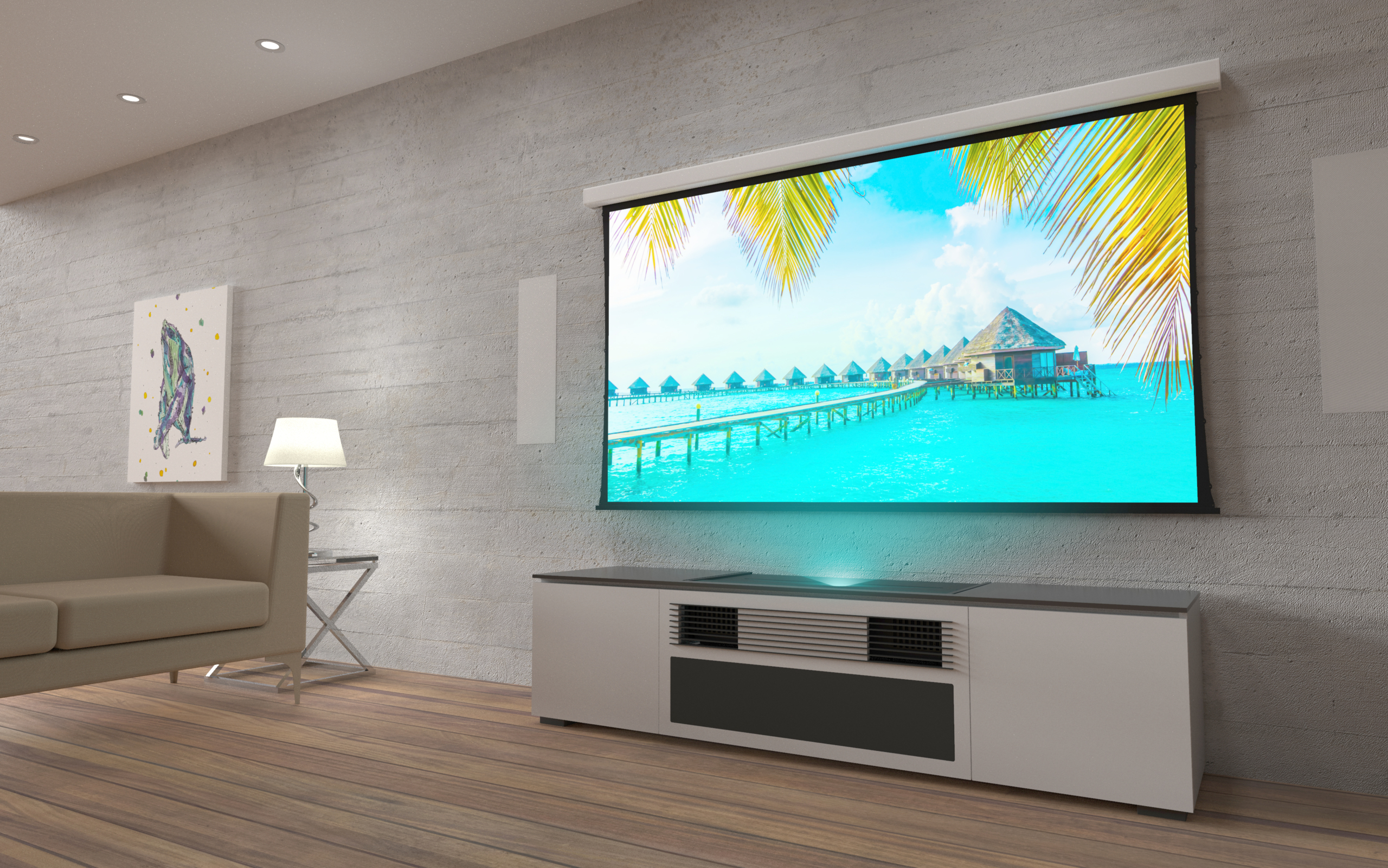 Salamander Designs and Screen Innovations Team Up to Provide Fast, Modern “Place Projector Here” Solutions for Customers
