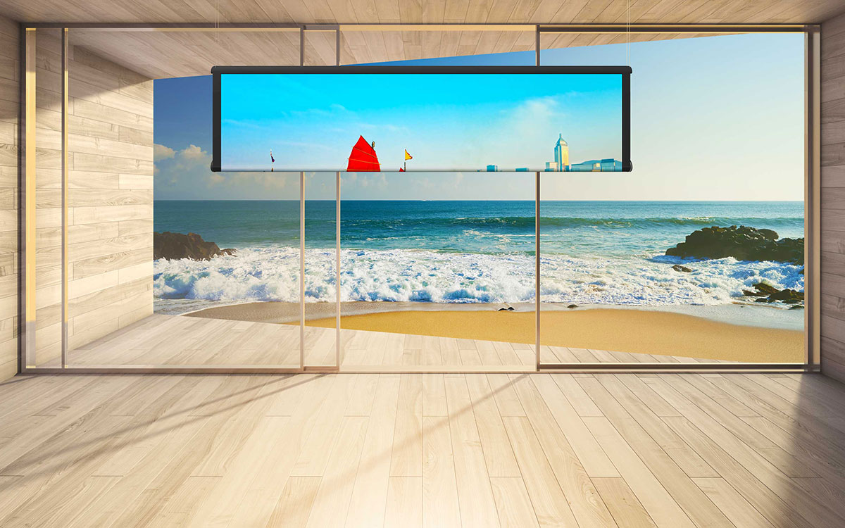 Screen Innovations Introduces a Gravity Defying Motorized Screen for the Commercial World