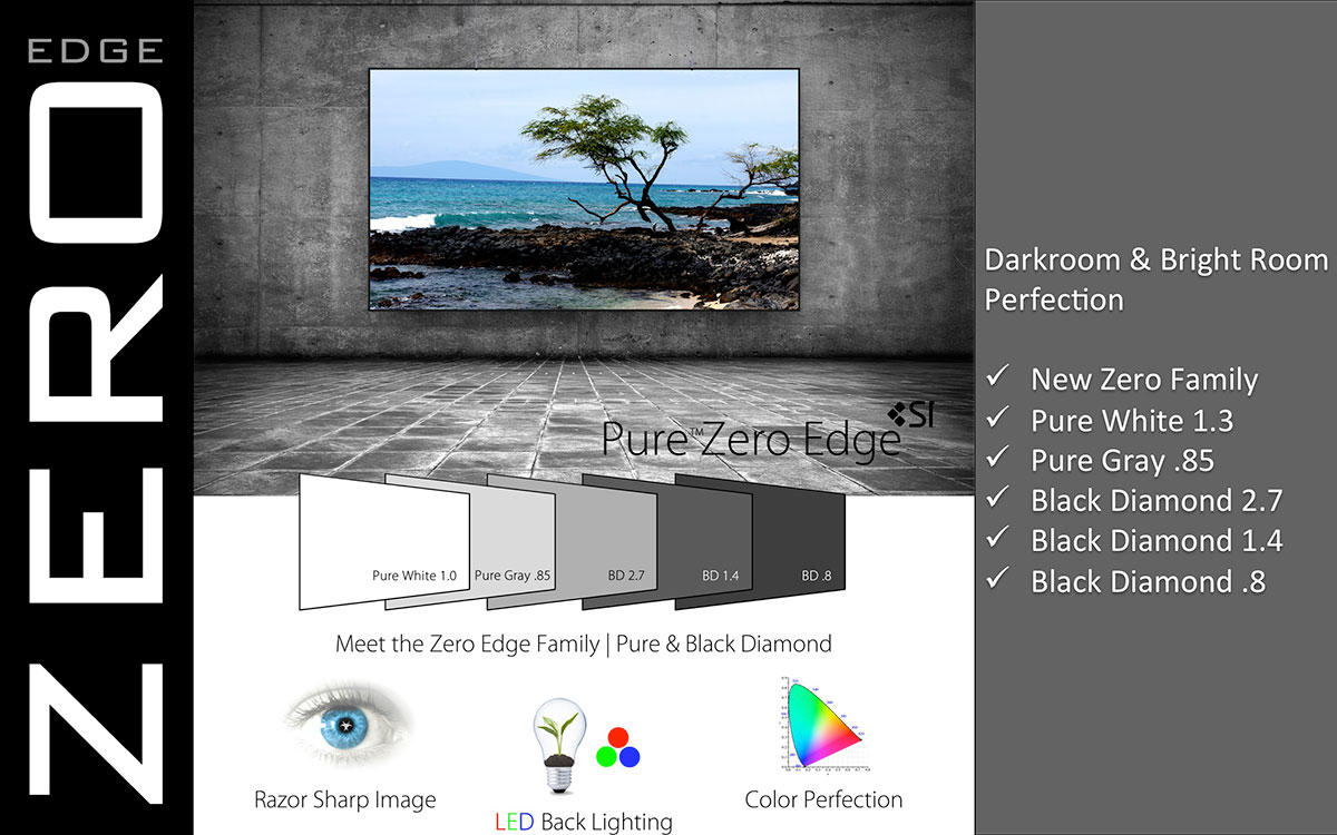 Screen Innovations to Showcase New Line of Reference Quality Pure™ Zero Edge Projection Screens