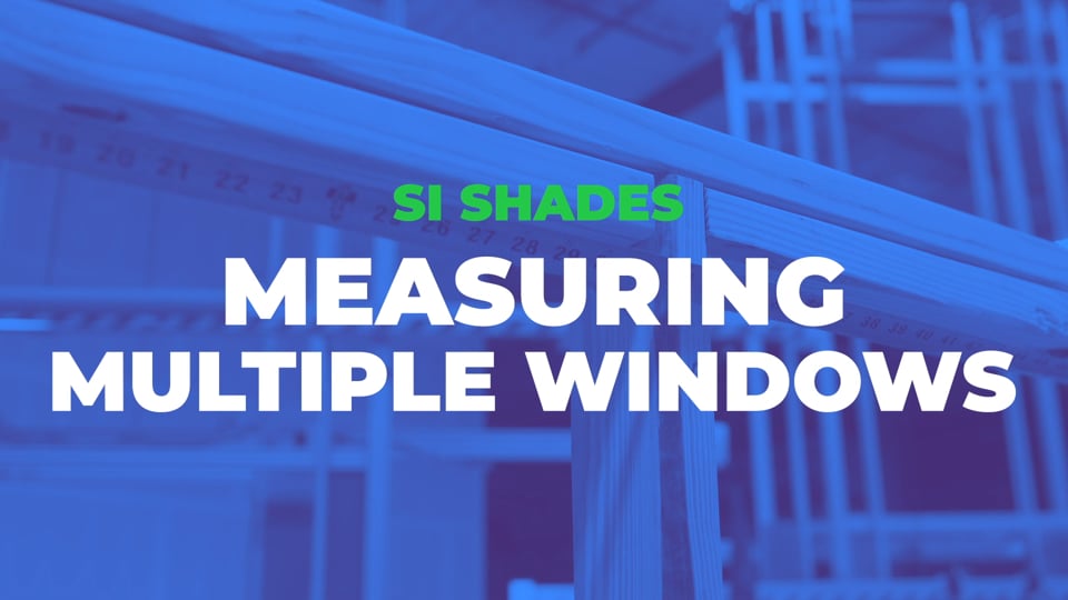 How To Measure An Opening Requiring Multiple Shades