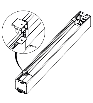 Exploded diagram of Solo 3 cassette with inset showing internal bracket detail at end cap