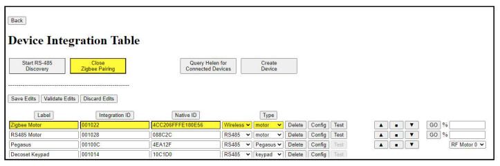 Zigbee Motor Config