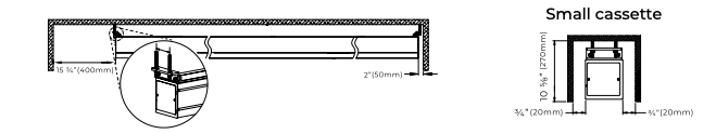 Small cassette cross-section showing 15¾