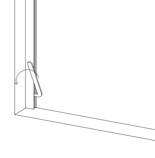 Side channel removal tool inserted at an angle into Nano channel, arrow showing downward rotation