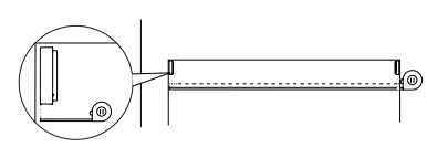 Nano shade roller with callout showing idler pin side insertion into bracket detail