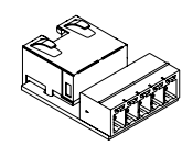 Four-port Phoenix connector block for Janus primary power input