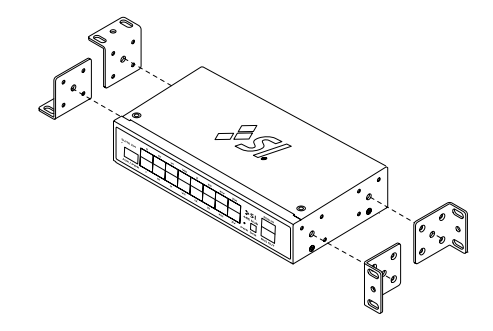 Universal Rack Ear mounting configuration options