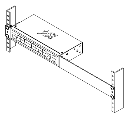 Single Suite XVI full rack mounting with Universal and Long Rack Ears