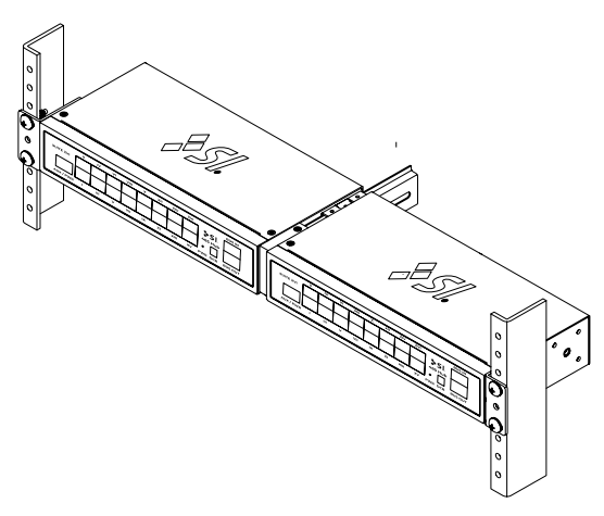 Two Suite XVI units side-by-side rack mounting preparation