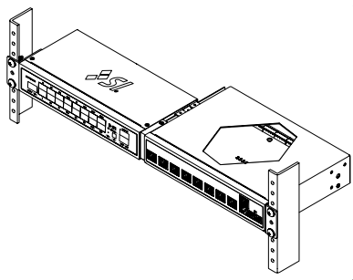 Suite XVI dual unit rack mounting with DIN rail connection