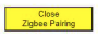 TROY Device Table showing Open Zigbee Pairing button highlighted in yellow