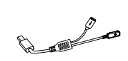 USB-C charging dongle cable with connectors on each end