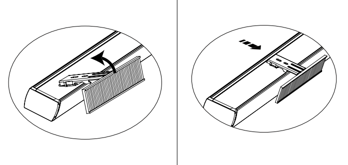 Rotating shade bottom upward to lock into bracket during inside mount installation