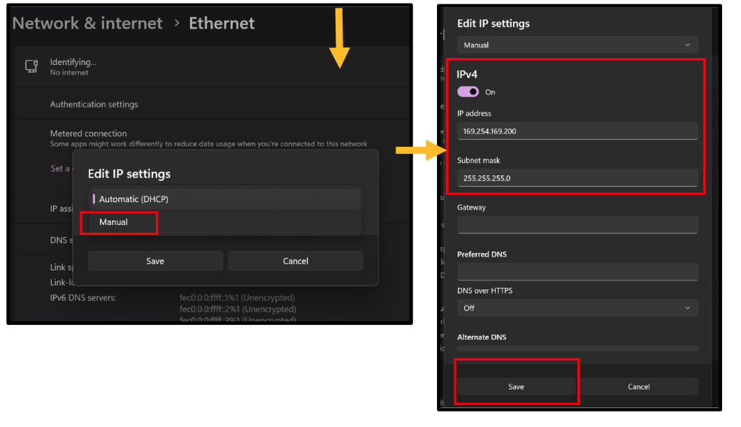 Windows Static IP Configuration