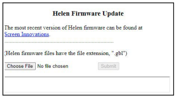 Helen Firmware Update