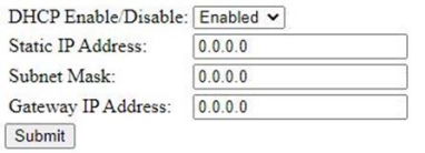 Network Settings Screenshot