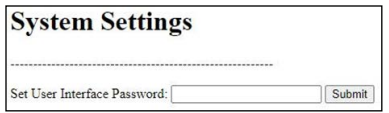 Password Settings
