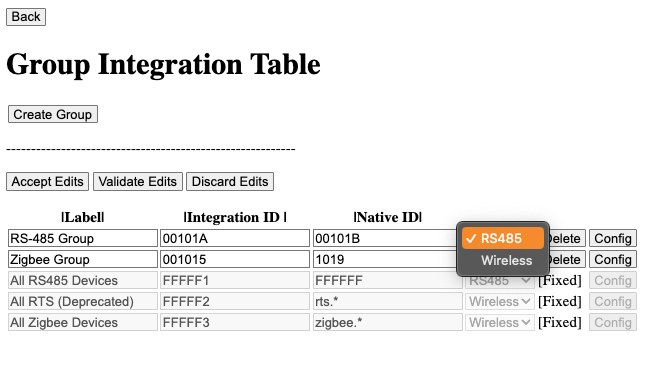 Create Group dialog