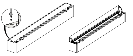 Two Solo 3 cassette orientations shown side by side, with inset detail of internal bracket screw location