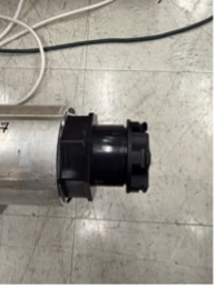 Black motor head end cap with C-clamp attachment on KAOS shade tube