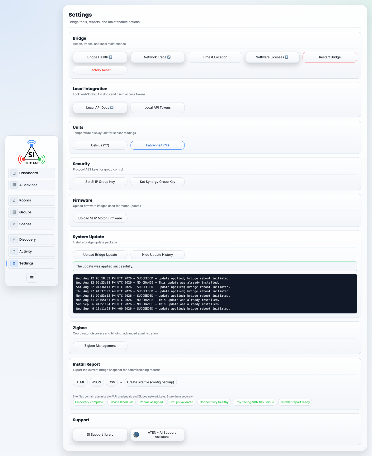 View Update History — the applied dates are the proof.