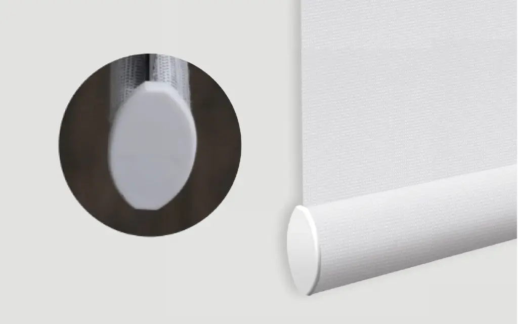 Nino Roller Shades – Fabric Wrapped Weightbar Nino Roller Shades - Fabric Wrapped Weightbar
